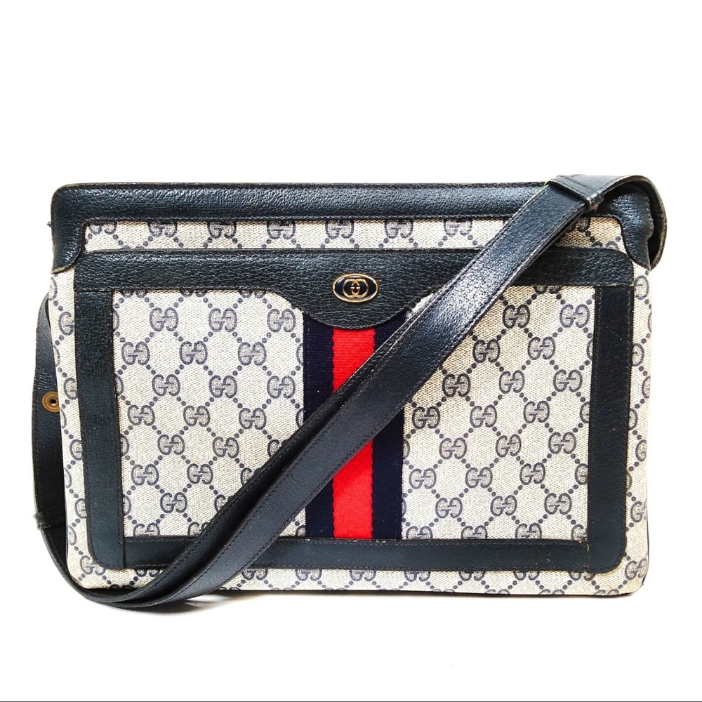 Gucci Blue and Red Shoulder Bag